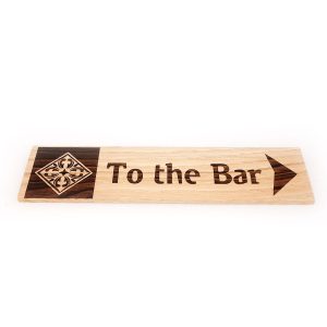 Ξύλινη Επιγραφή Bar