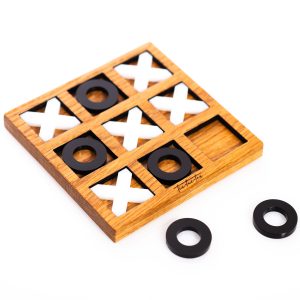 Τρίλιζα απο μασιφ ξύλο δρύ | Tic Tac Toe